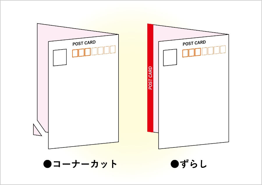 V型(2つ折り) 圧着ハガキ